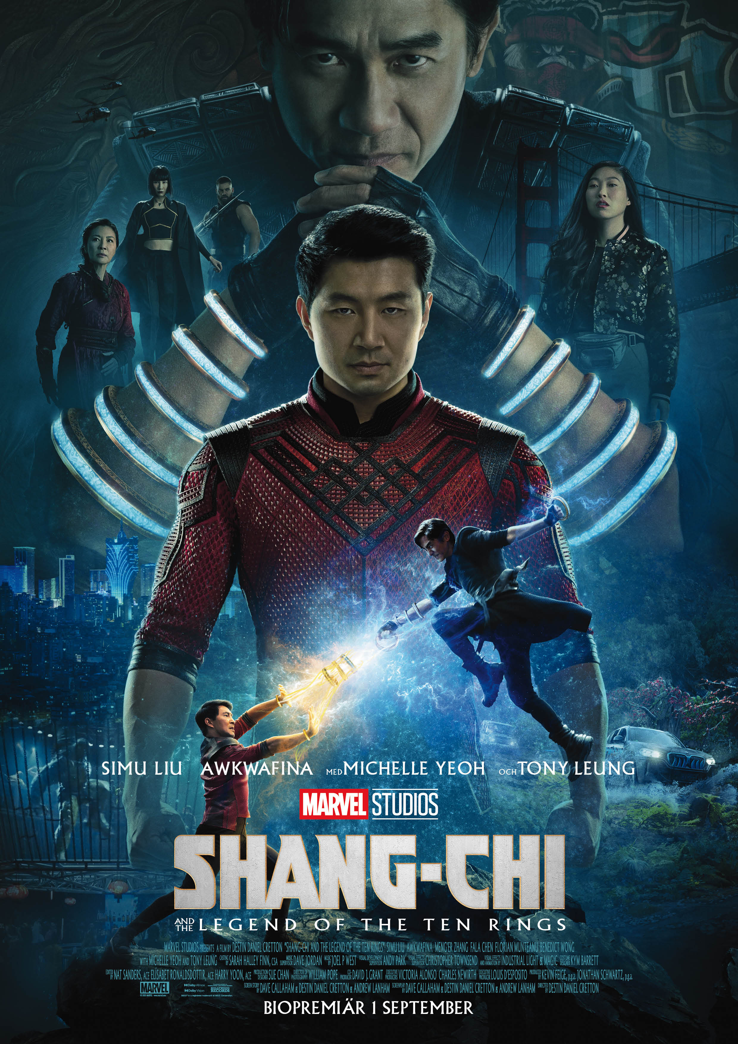 Affisch fr SHANG-CHI AND THE LEGEND OF THE TEN RINGS p Bio i Kiruna p Kiruna Folkets Hus