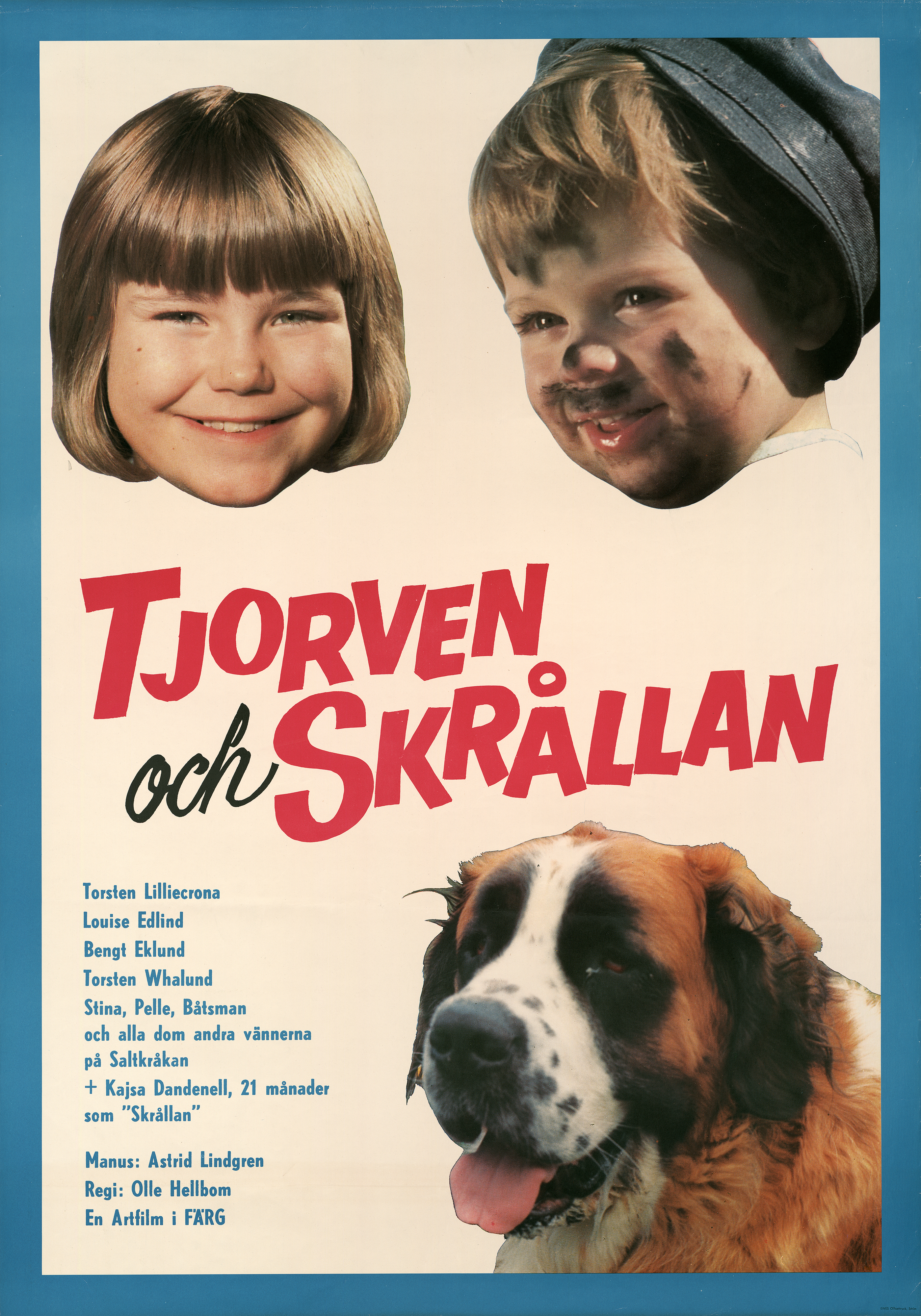 Affisch fr TJORVEN OCH SKRÅLLAN p Bio i Kiruna p Kiruna Folkets Hus