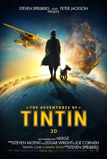 Affisch fr Tintins äventyr: Enhörningens hemlighet (3D) (eng.tal) p Bio i Kiruna p Kiruna Folkets Hus