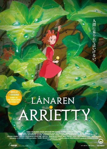 Affisch fr Lånaren Arrietty (Kari-gurashi no Arietti) p Filmstudio i Kiruna p Kiruna Folkets Hus