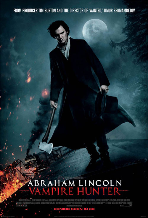 Affisch fr Abraham Lincoln: Vampire Hunter (3D) p Bio i Kiruna p Kiruna Folkets Hus
