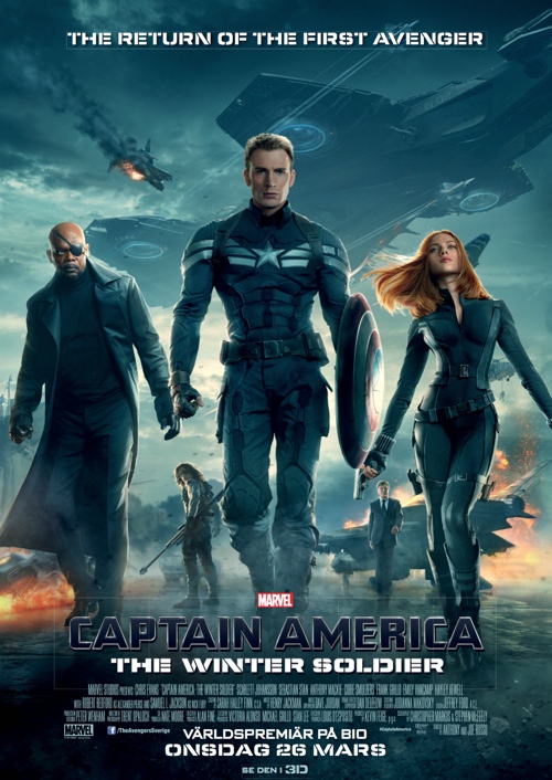 Affisch fr Captain America: The Return of the first Avenger (3D) p Bio i Kiruna p Kiruna Folkets Hus
