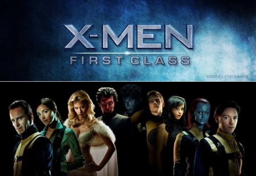 Affisch för X-Men: First Class på Bio i Kiruna på Kiruna Folkets Hus