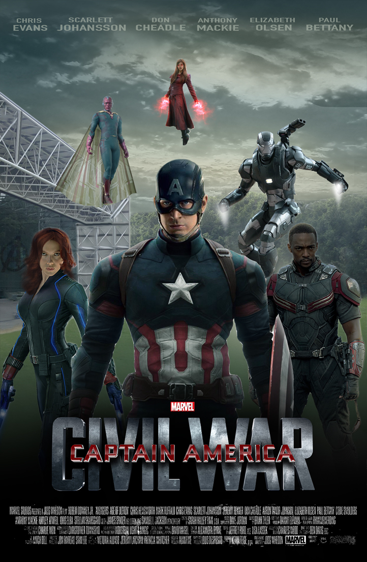 Affisch fr Captain America: Civil War p Bio i Kiruna p Kiruna Folkets Hus