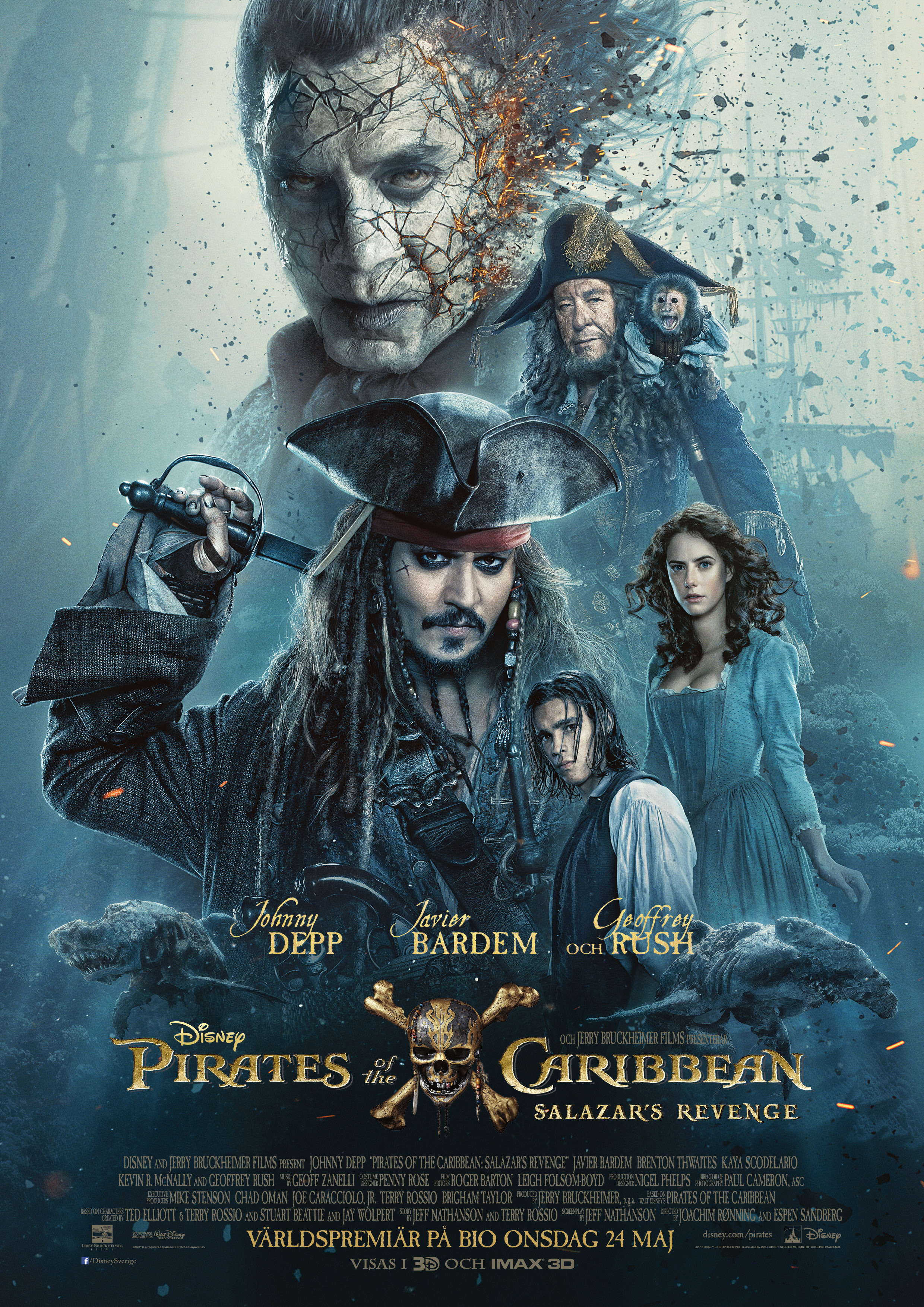 Affisch fr Pirates of the Caribbean: Salazar's Revenge p Bio i Kiruna p Kiruna Folkets Hus