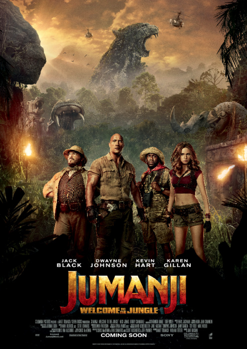 Affisch fr Jumanji 3D p Bio i Kiruna p Kiruna Folkets Hus