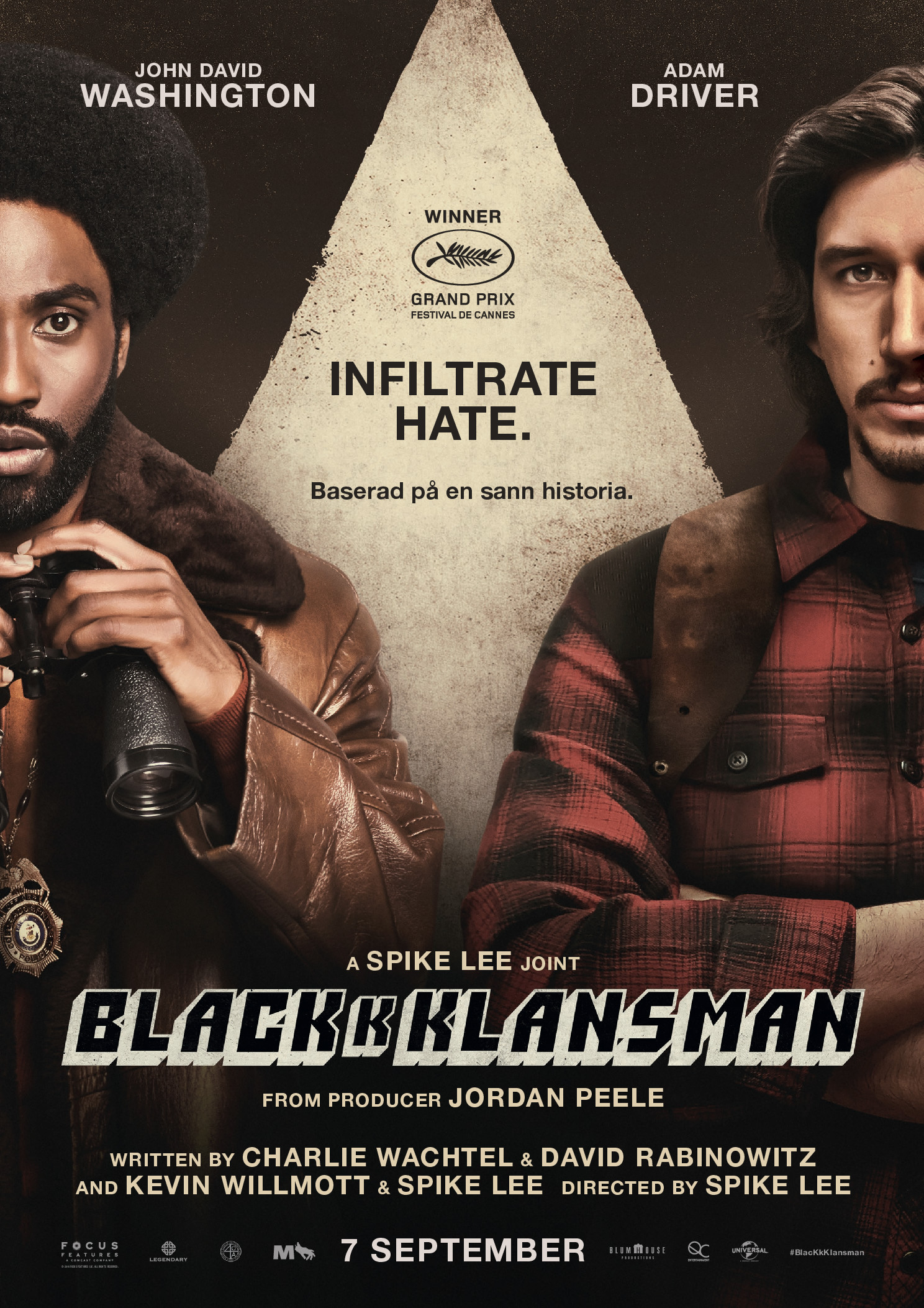 Affisch fr BlackKklansman p Bio i Kiruna p Kiruna Folkets Hus