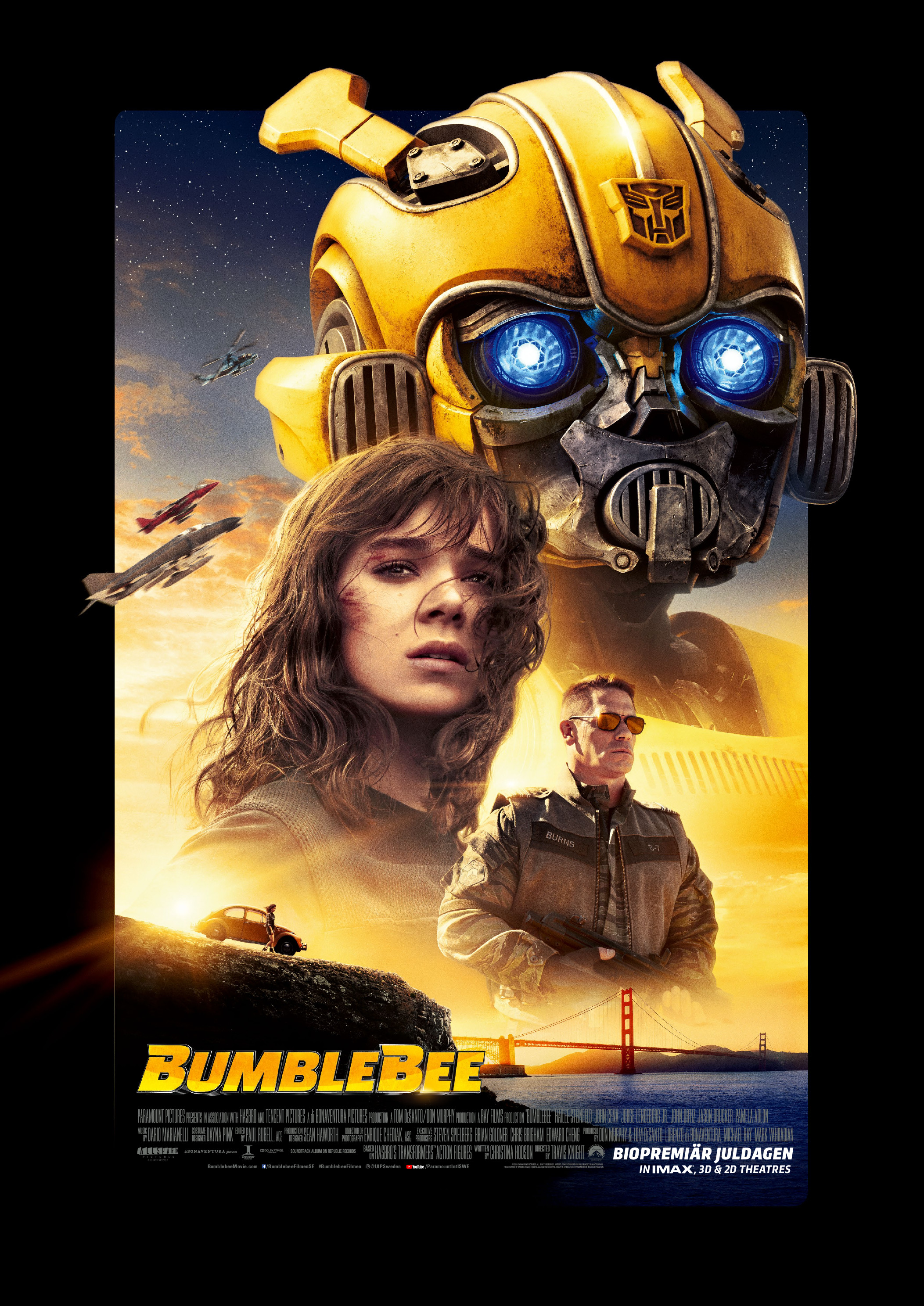 Affisch fr Bumblebee p Bio i Kiruna p Kiruna Folkets Hus