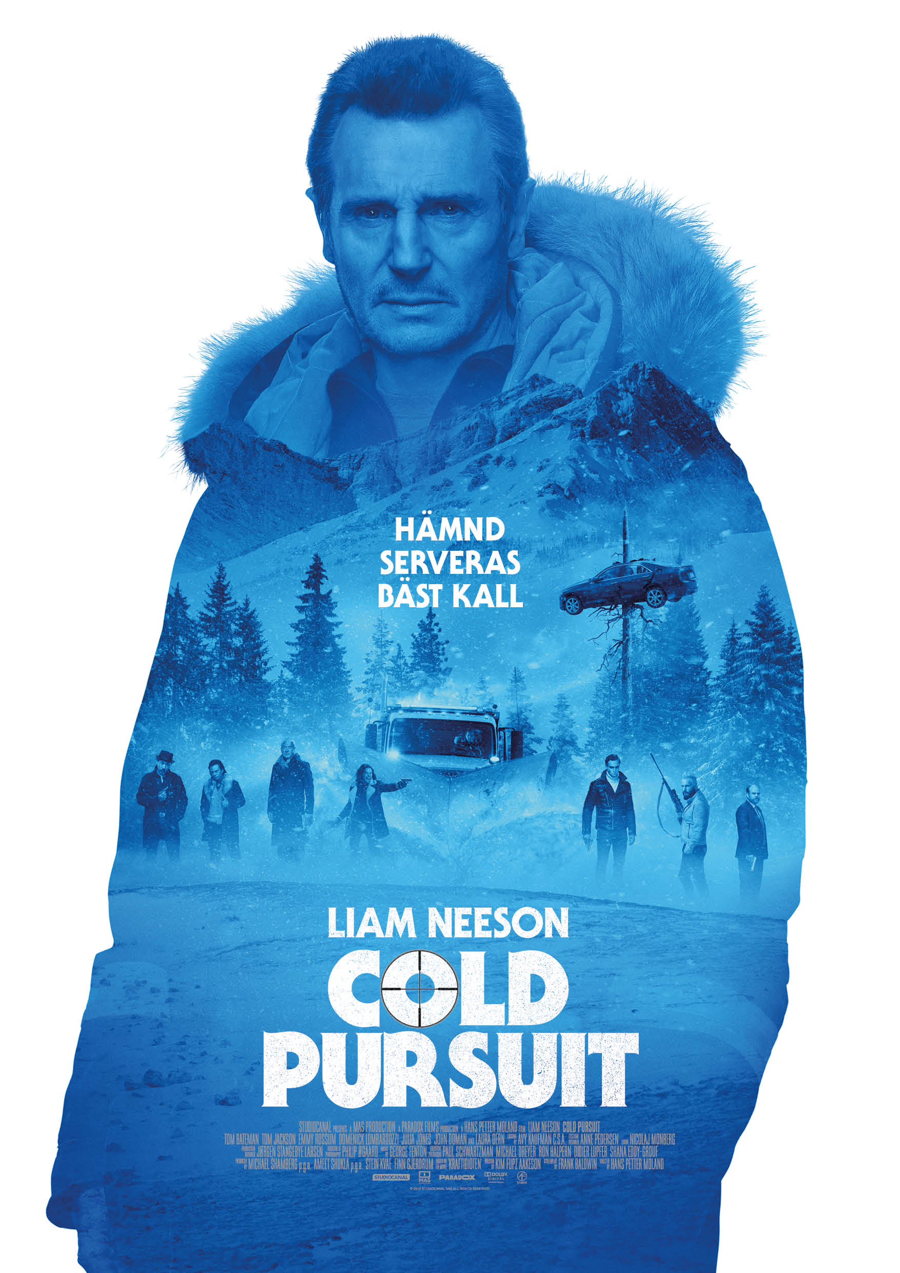 Affisch fr COLD PURSUIT p Bio i Kiruna p Kiruna Folkets Hus