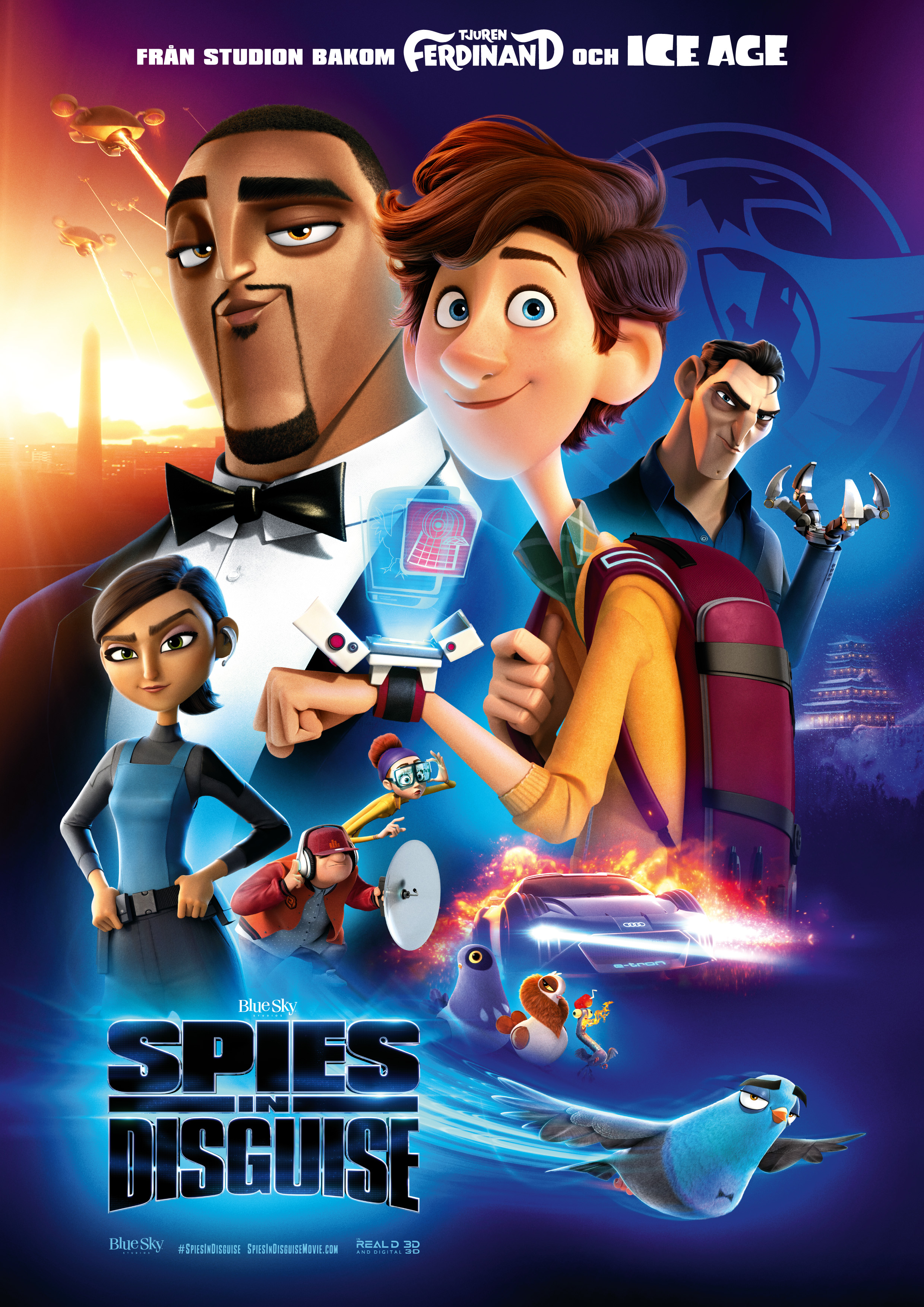 Affisch fr SPIES IN DISGUISE ( sv tal) p Bio i Kiruna p Kiruna Folkets Hus