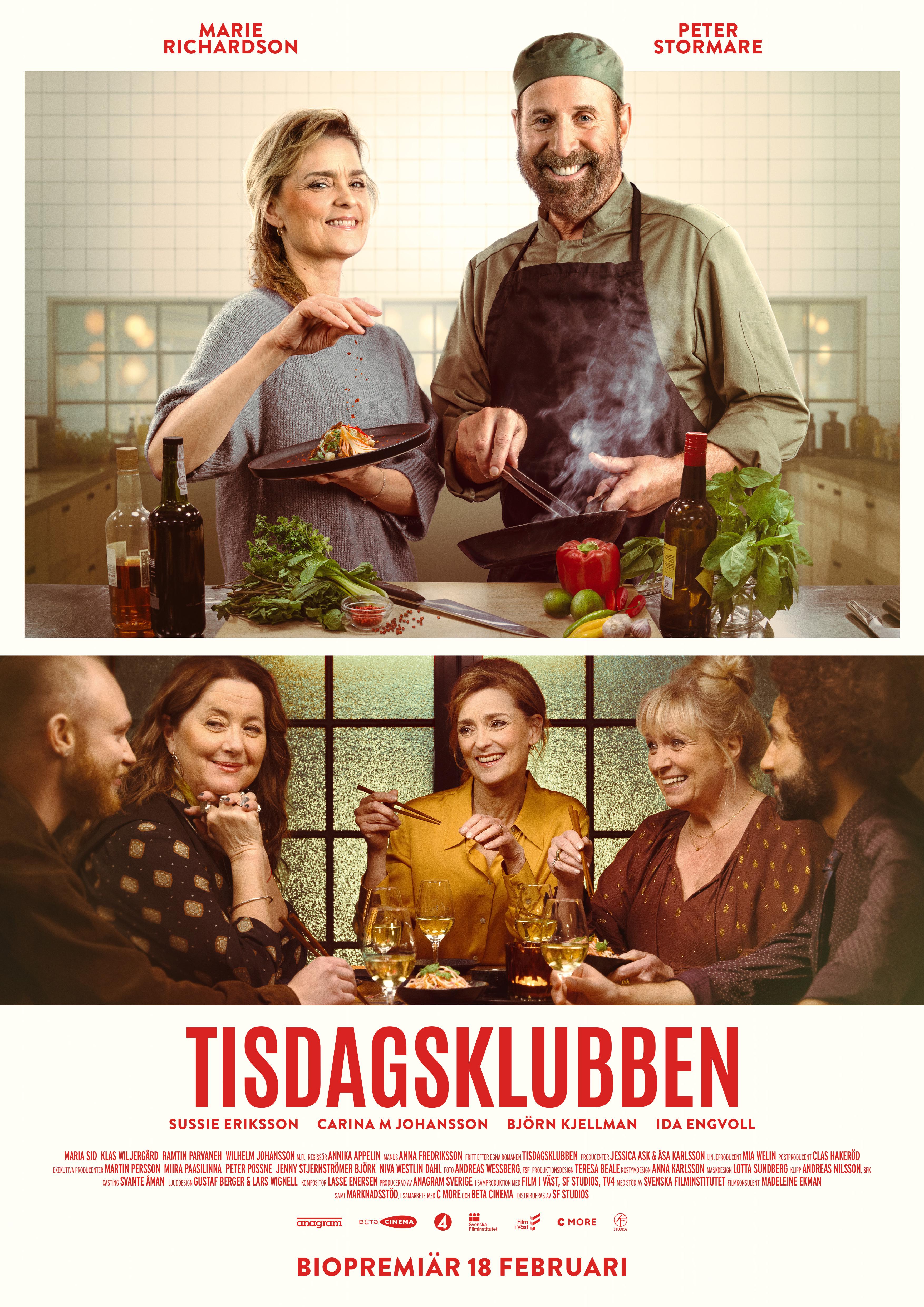 Affisch för TISDAGSKLUBBEN på Bio i Kiruna på Kiruna Folkets Hus