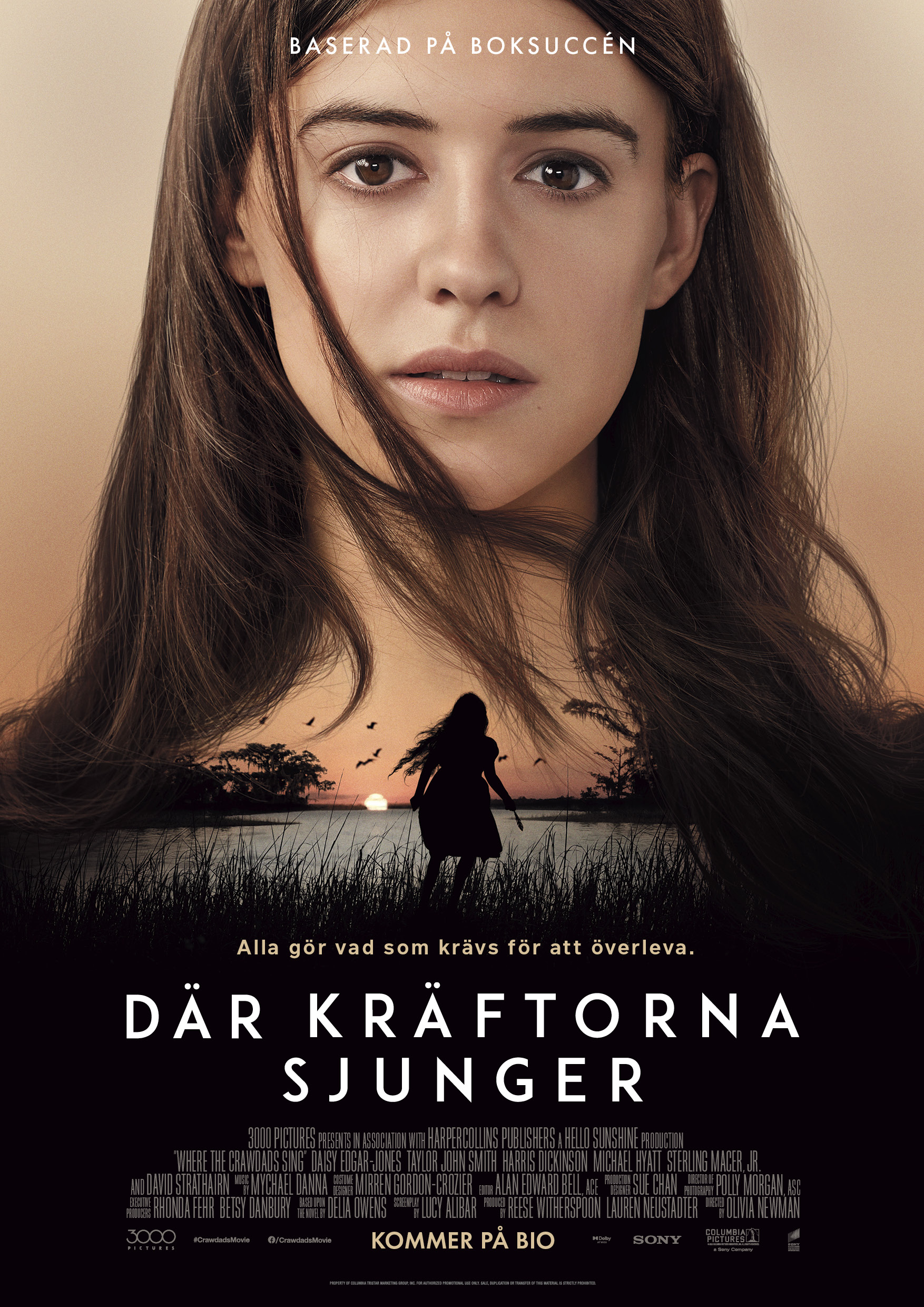 Affisch för Där Kräftorna Sjunger på Bio i Kiruna på Kiruna Folkets Hus