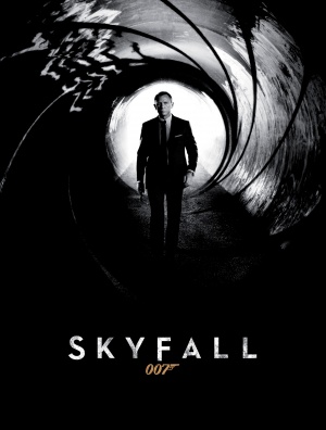 Affisch fr James Bond - Skyfall p Bio i Kiruna p Kiruna Folkets Hus
