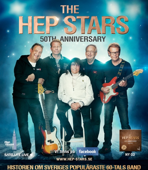 Affisch för The Hep Stars 50 år! på Musikföreställning i Kiruna på Kiruna Folkets Hus