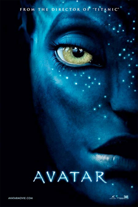 Affisch för Avatar (3D) på Bio i Kiruna på Kiruna Folkets Hus