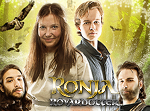 Affisch för Ronja Rövardotter på Teater i Kiruna på Kiruna Folkets Hus