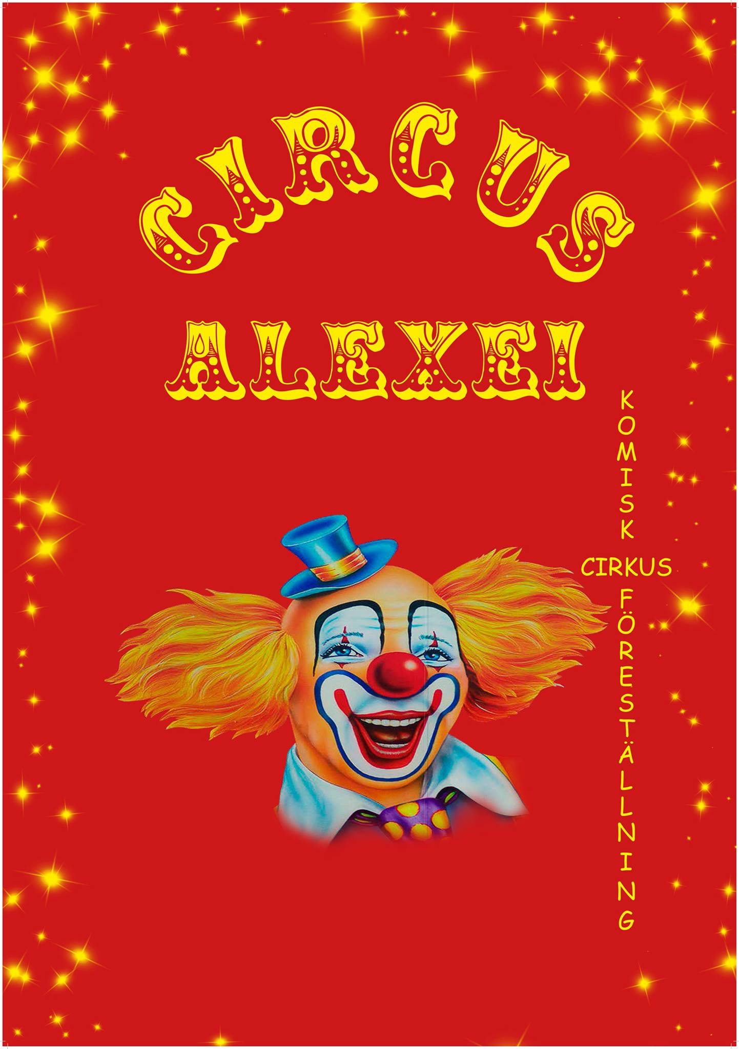 Affisch för Cirkus Alexei på Teater i Kiruna på Kiruna Folkets Hus