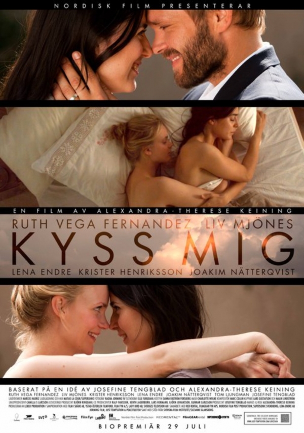 Affisch för Kyss Mig på Bio i Kiruna på Kiruna Folkets Hus