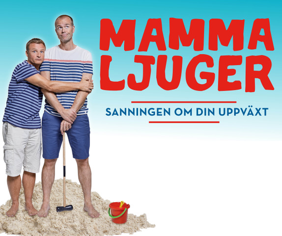 Affisch för MAMMA LJUGER på Övrig teater i Kiruna på Kiruna Folkets Hus